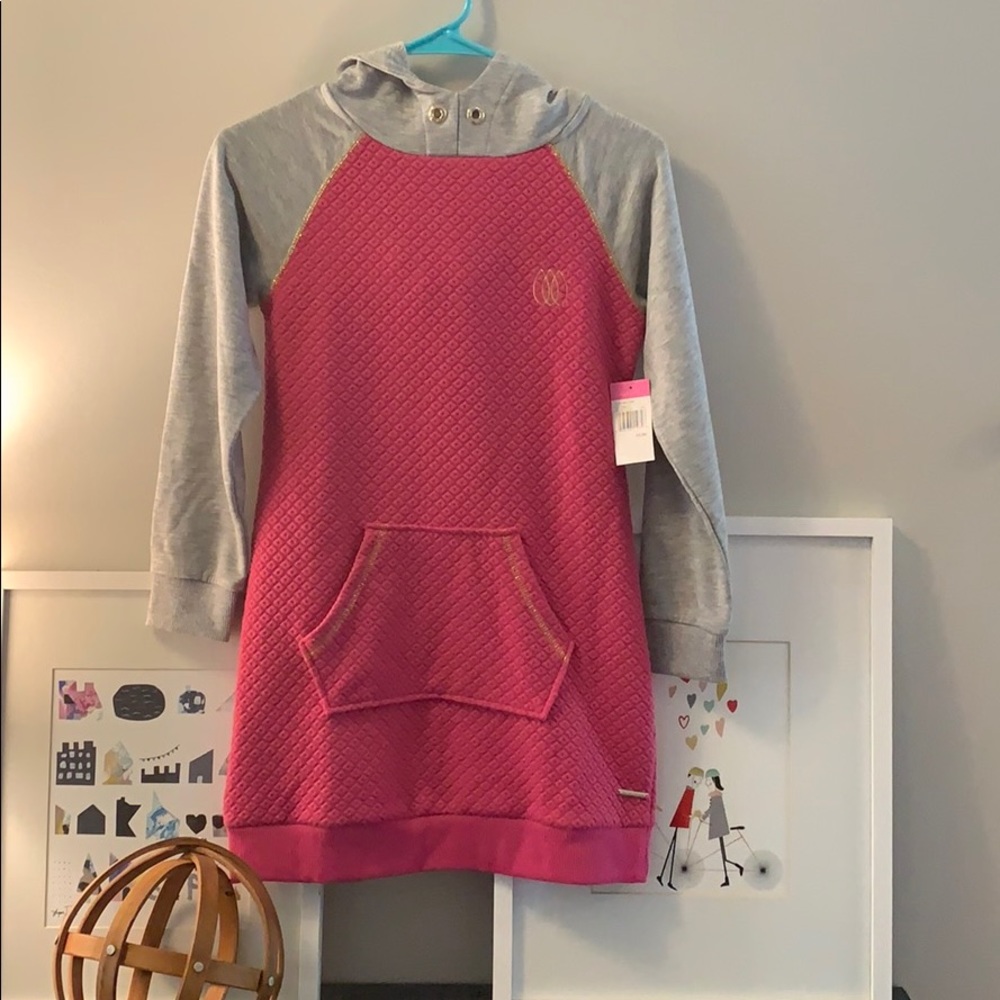 NWT Sean John quilted hoodie + legging set,Girls M